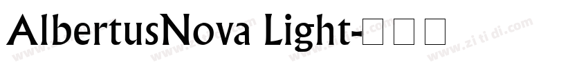AlbertusNova Light字体转换